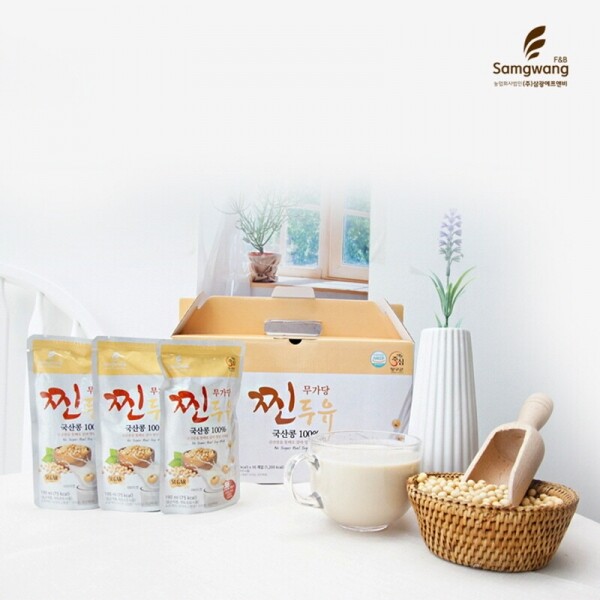 삼광100% 국산콩 찐무가당두유(190ml*32입)